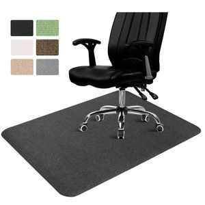 Office Chair Mat for Hardwood Floor 36" x 48" Non-Slip Dark Gray
